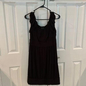 Black knee length dress